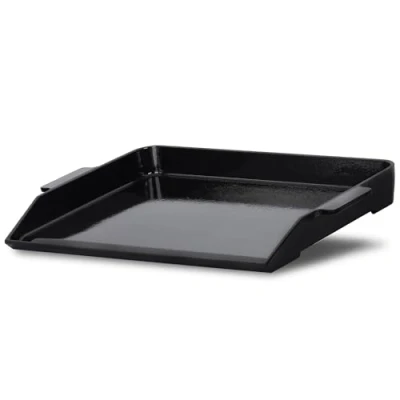 Afbeelding van BBQ Toro Gietijzeren geëmailleerde bakplaat 59 x 41 cm Rechthoekig, universeel en massief Voor houtskool gas Grillaccessoires