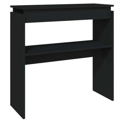 Afbeelding van vidaXL Consoletafel, spaanplaat, 80 x 30 cm, zwart