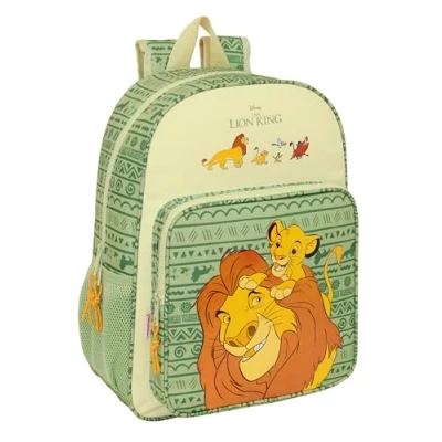 Afbeelding van Schoolrugzak Mufasa Groen Beige 33 x 42 14 cm