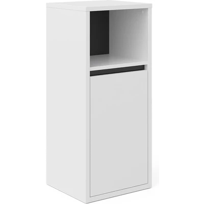 Afbeelding van Vicco Halfhoge kast Viola, Wit/Antraciet, 38 x 80 cm