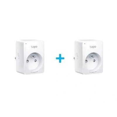 Image de Pack de 2 Mini prises connectées WiFi avec suivi consommation TP LINK Tapo P110M Blanc