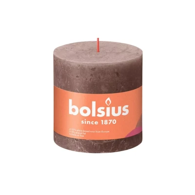 Afbeelding van Rustiek stompkaars 100/100 Rustic Taupe Bolsius