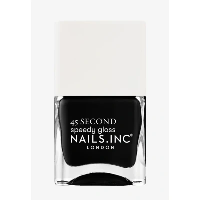 Afbeelding van Nails Inc Cambridge Calls MY NAME Nagellak, sneldrogend, diepzwart, sneldrogend in 45 seconden, nagelversterking met zeshoekig, calcium, magnesium, wreedheidsvrij, manicure
