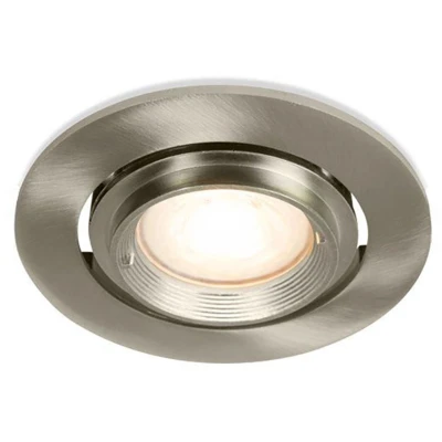 Afbeelding van LED inbouwspot Yash Rond RVS Look Warm Wit Dimbaar 5W Philips