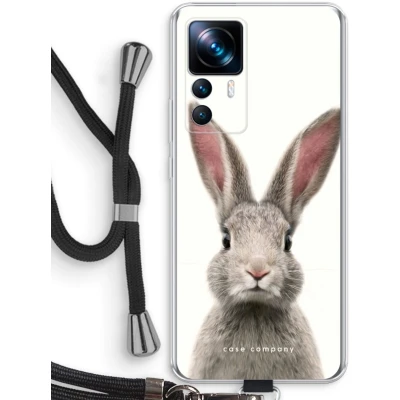 Afbeelding van Case Company® hoesje met Koord geschikt voor Xiaomi 12T Daisy Telefoonhoesje Zwart Bescherming aan alle Kanten en Over de Schermrand