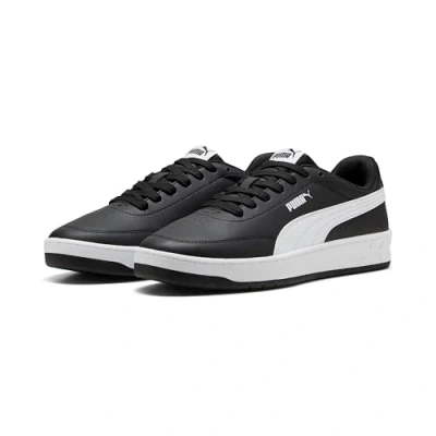 Afbeelding van PUMA Court Classic Clean Sneakers, uniseks, Zwart Wit