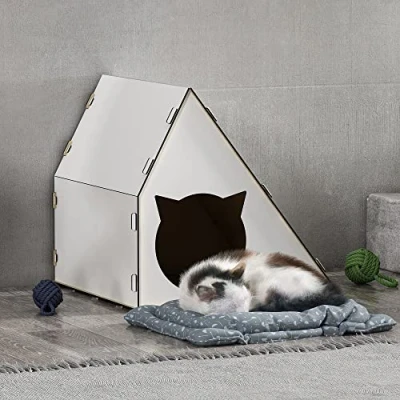Afbeelding van Kattenhuis Lani 40x42x40 cm wit