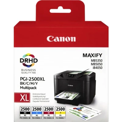 Afbeelding van Canon PGI 2500XL BK/C/M/Y Inktcartridge 4 kleuren Voordeelbundel Hoge capaciteit