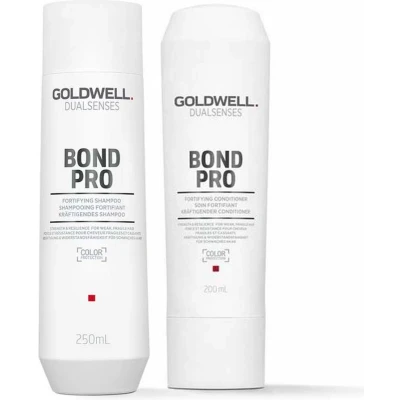 Afbeelding van Goldwell Dualsenses Bond Pro Fortifying Shampoo 250ml + Conditioner 200ml bundel/set/pakket Haibu by Kapperskorting.com