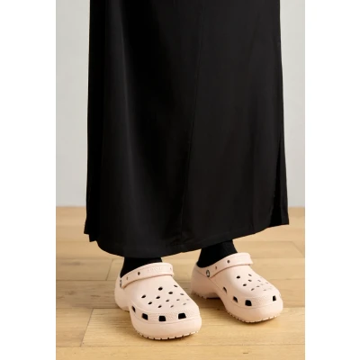 Afbeelding van Crocs Classic Platform Muiltjes, Dames, Maat: 34/35, Quartz Kunststof