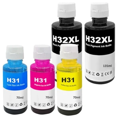 Afbeelding van LAIPENG 31 32XL inkt compatibel met HP 32 XL voor Smart Tank 315 319 455 515 516 530 555 558 559 570 655 670 790 5105 7005 7006 7305 73305 7333 05 73 06 76 415 419 5 printers