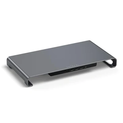 Afbeelding van Satechi Aluminium USB C Monitor Stand Hub XL grey ST UCSHXLM