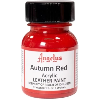 Afbeelding van Angelus Leather Acrylic Paint textielverf voor leren stoffen acrylbasis Autumn Red 29,5ml