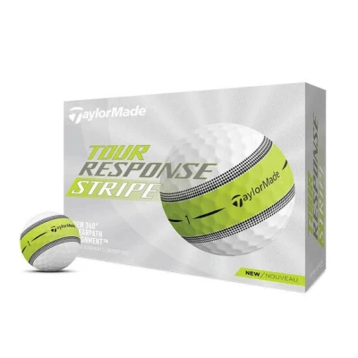 Afbeelding van TaylorMade Tour Response Stripe Golfballen 2022 Wit 12 Stuks