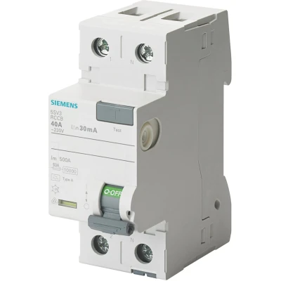 Afbeelding van Siemens 5SV33123 5SV3312 3 Aardlekschakelaar F 25 A 0.03 230 V