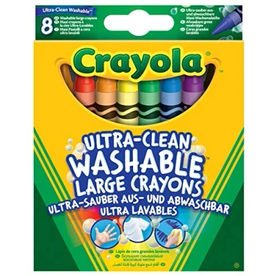 Image de crayons : 8 gros à la cire lavables Crayola