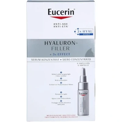 Afbeelding van Eucerin Hyaluron Filler Serum for wrinkle reduction and skin firming 6 x 5 ml 30ml