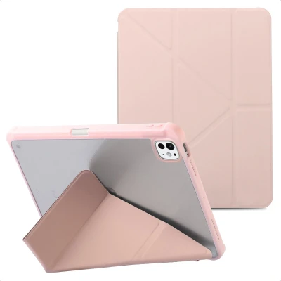 Afbeelding van imoshion Tablet Hoes Geschikt voor iPad Pro 11 (2024) M4 Origami bookcase 2.0 Roze /Roze
