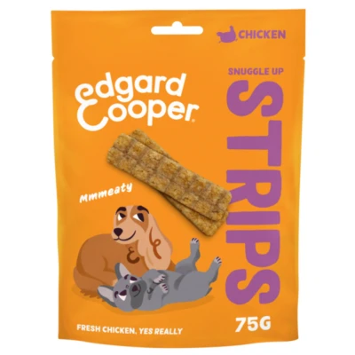 Afbeelding van 10x Edgard &amp; Cooper Adult Strips Kip 75 gr