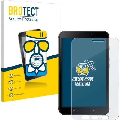 Afbeelding van BROTECT AirGlass Matte kogelwerende glasfolie (1 Stuk, Galaxy Tab Active 2, Sm t395), Tablet beschermfolie