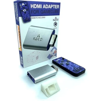 Afbeelding van HDMI adapterkabel voor de Nintendo Gamecube met GCVideo software. Ondersteunt 2x Line Doubling en is inclusief afstandsbediening. Een eenvoudige Plug &amp; Play oplossing van Kaico