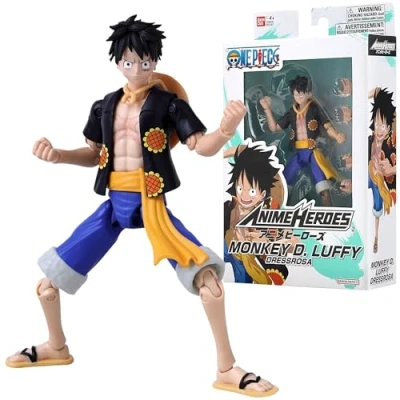 Image de Figurine Bandai Anime Heroes One Piece Monkey D. Luffy Dressrosa 17 cm