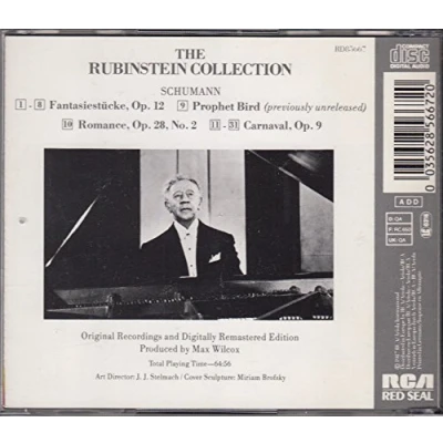 Afbeelding van 1 CD SCHUMANN RUBINSTEIN COLLECTION: CARNAVAL / FANTASIESTUCKE