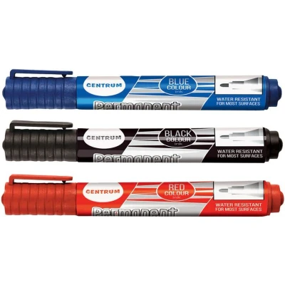 Afbeelding van 3 Permanent markers in etui 80470