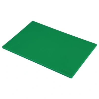 Image de Planche à Découper Polyéthylène 450 x 300 12 mm Couleur Vert Hygiplas 450x300x10mm