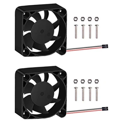 Afbeelding van GeeekPi 2 STKS Raspberry Pi 4 Fan DC 5 V Borstelloze CPU Koelventilator 40x40x10mm, voor Model B, 3B +, 3/2 B (zwart)