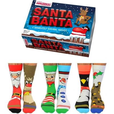 Afbeelding van United Odd Socks 6 PACK Mottomotive Sokken, Heren, Maat: 41 46, Santabanter