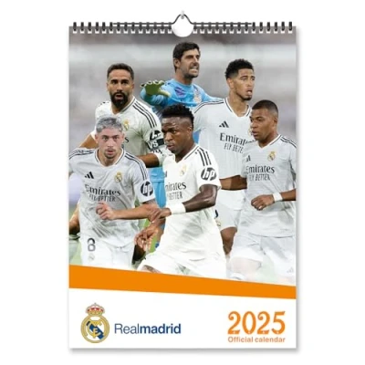 Afbeelding van Grupo Erik : Real Madrid kalender 2025, wandkalender A3 12 maanden, 29,7 x 42 cm FSC®, voetbalkalender Gadget