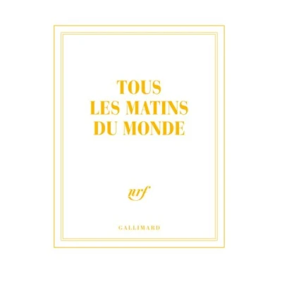 Image de Carnet carré &quot;Tous les matins du monde&quot; (papeterie)
