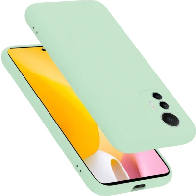 Afbeelding van Cadorabo Hoesje geschikt voor Xiaomi 12 LITE in LIQUID LICHT GROEN Beschermhoes gemaakt van flexibel TPU silicone Case Cover