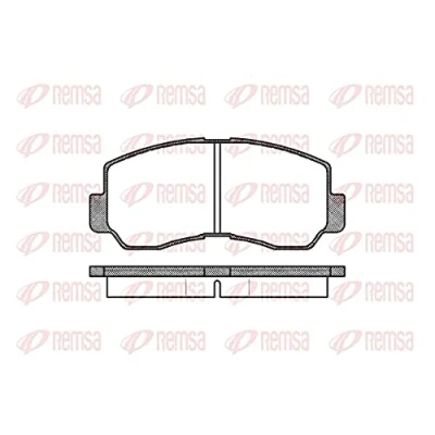 Afbeelding van REMSA 0094.40 Remblokkenset Vooras MITSUBISHI: PAJERO 2, 1, L300 / Delica III Van, TOYOTA: Celica II Hatchback