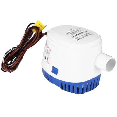 Afbeelding van OurLeeme Wiggpompen, automatische wigpomp, 12 V, 1100 GPH, stille vloeibare waterpomp voor zeewig pomp, boten, vijvers, zwembaden