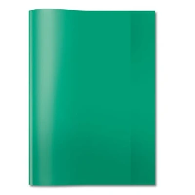 Image de HERMA Protège cahier transparent A4, fabriqué en plastique facile à nettoyer et robuste, pour l&#039;école, vert, 7495