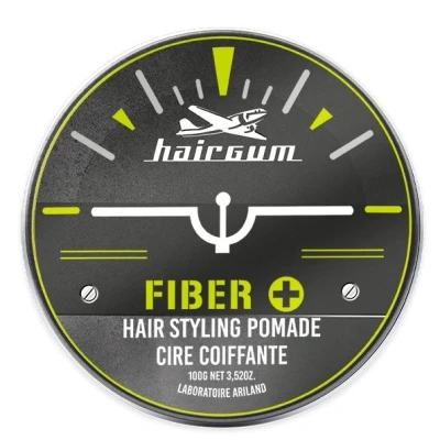 Afbeelding van Hairgum Fiber+ Hair Styling Pomade 100gr Haibu by Kapperskorting.com