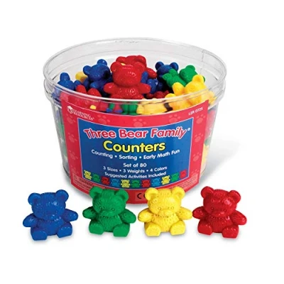 Afbeelding van Learning Resources Three Bear Family Set met 4 kleuren