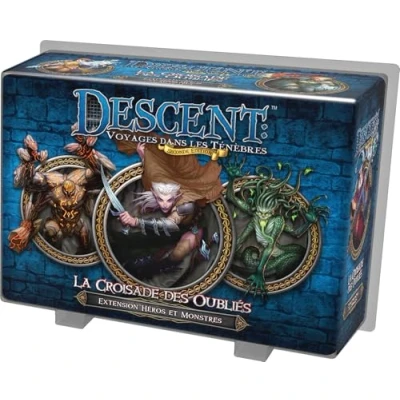 Afbeelding van Fantasy Flight Games Descent Voyage dans les ténèbres Extension Héros et Monstres La croisade des oubliés Seconde édition