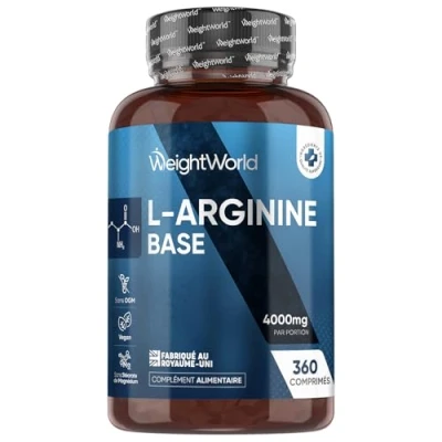 Afbeelding van WeightWorld L Arginine 1000 mg 180 vegan tabletten voor 6 maanden voorraad