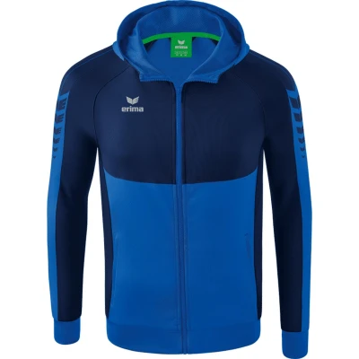Afbeelding van Erima Six Wings trainingsjack met capuchon dames new royal/new navy
