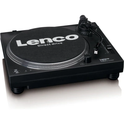 Afbeelding van Lenco L 3818BK Platenspeler met USB Stereo Stofkap Zwart