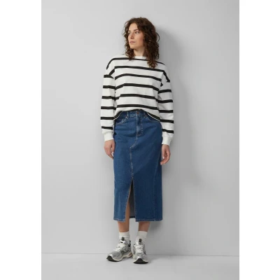 Afbeelding van QS Jeansrok, Dames, Maat: 44, Blau