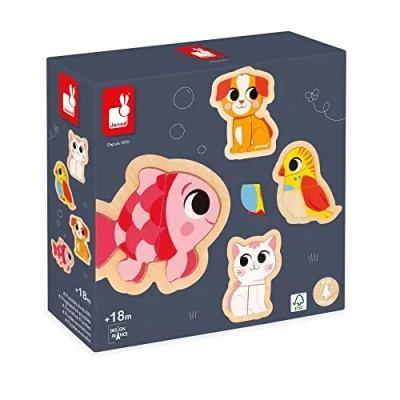 Afbeelding van Janod puzzel huisdieren 2, 3, 4, 5st