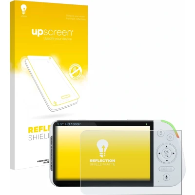 Afbeelding van upscreen Screenprotector voor Babysense MaxView 2CAM 5,5&quot; Folie Beschermfolie anti glare matte