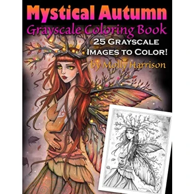 Afbeelding van Mystical Autumn Grayscale Coloring Book