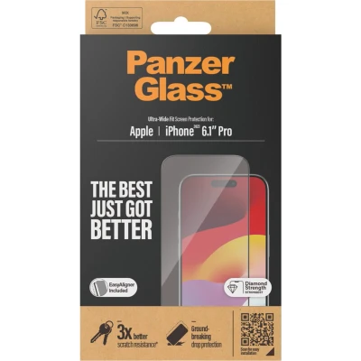Afbeelding van Panzerglass Gehard Glas Edge To Screenprotector Apple iPhone 15 Pro