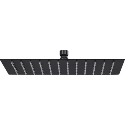 Afbeelding van Regendouchekop rechthoekig 30x20 cm roestvrij staal zwart