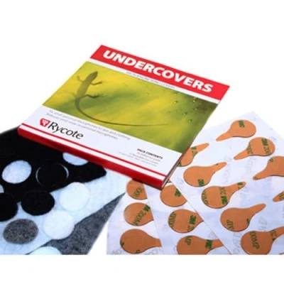 Afbeelding van Rycote Pack of 100 Black Undercovers (incl. x stickies) uses